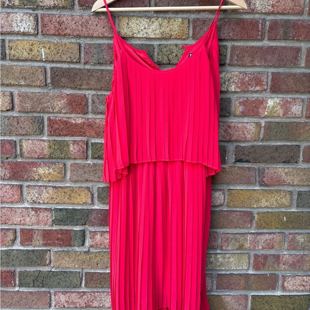 Express Red High Low Cocktail Sundress